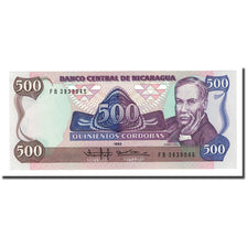 Banknote, Nicaragua, 500 Cordobas, 1985, KM:155, UNC(65-70)