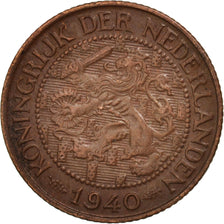 Netherlands, Wilhelmina I, Cent, 1940, AU(50-53), Bronze, KM:152