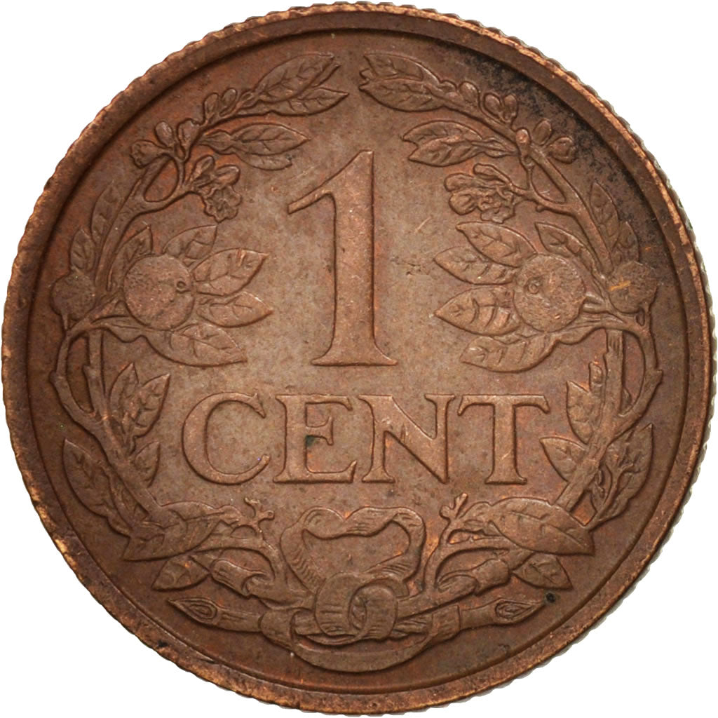 Netherlands, Wilhelmina I, Cent, 1940, AU(50-53), Bronze, KM:152