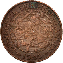 Netherlands, Wilhelmina I, Cent, 1940, EF(40-45), Bronze, KM:152