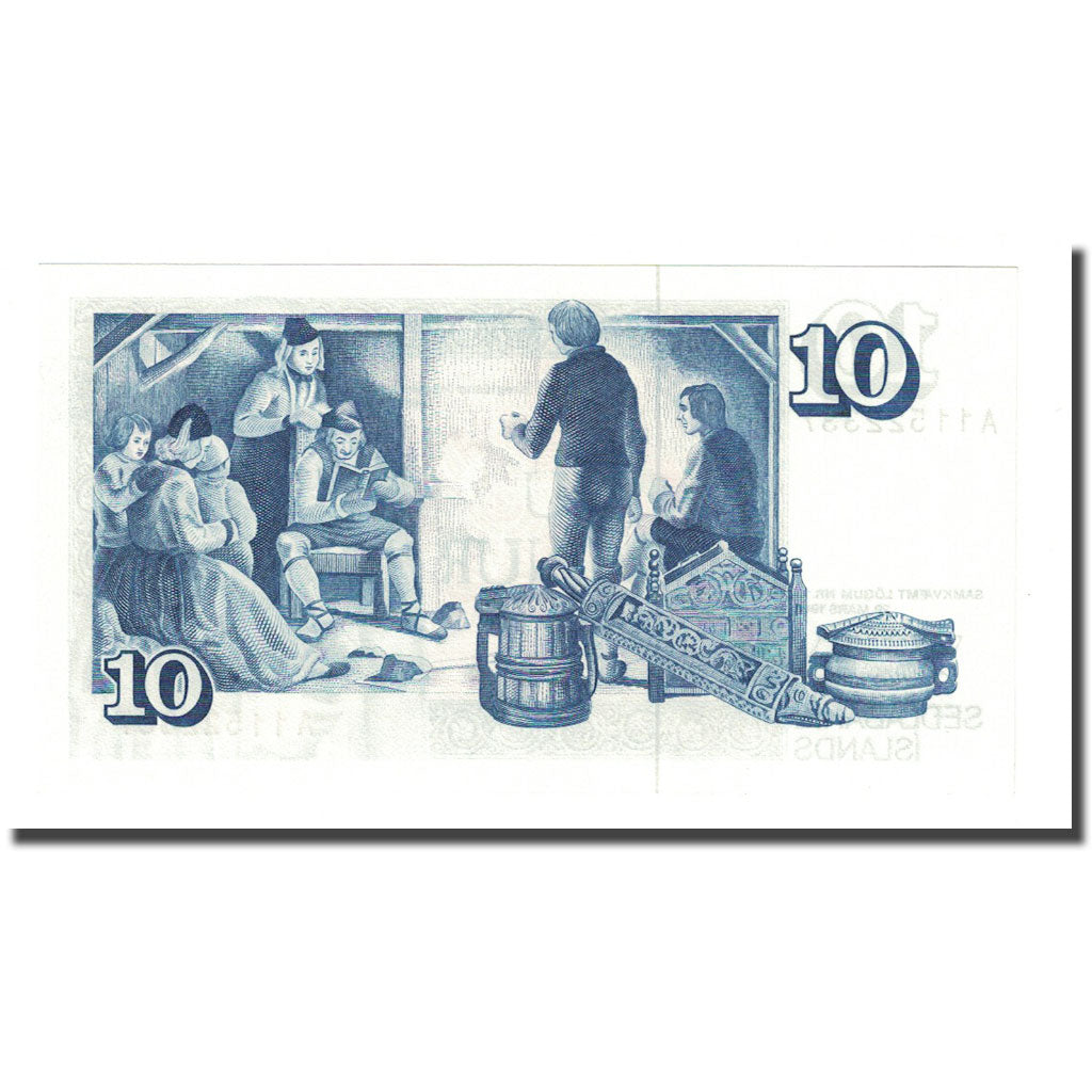 Banknote, Iceland, 10 Kronur, L.1961, 1981, KM:48a, UNC(65-70)