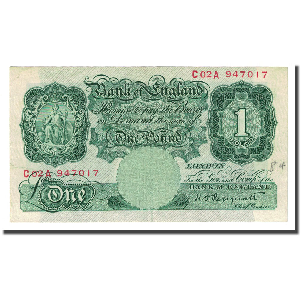 Banknote, Great Britain, 1 Pound, Undated (1948-1949), KM:369a, EF(40-45)