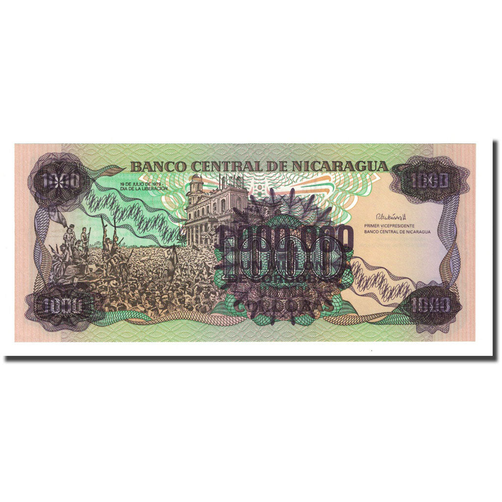 Billet, Nicaragua, 1 Million Córdobas on 1000 Córdobas, Undated (1990)