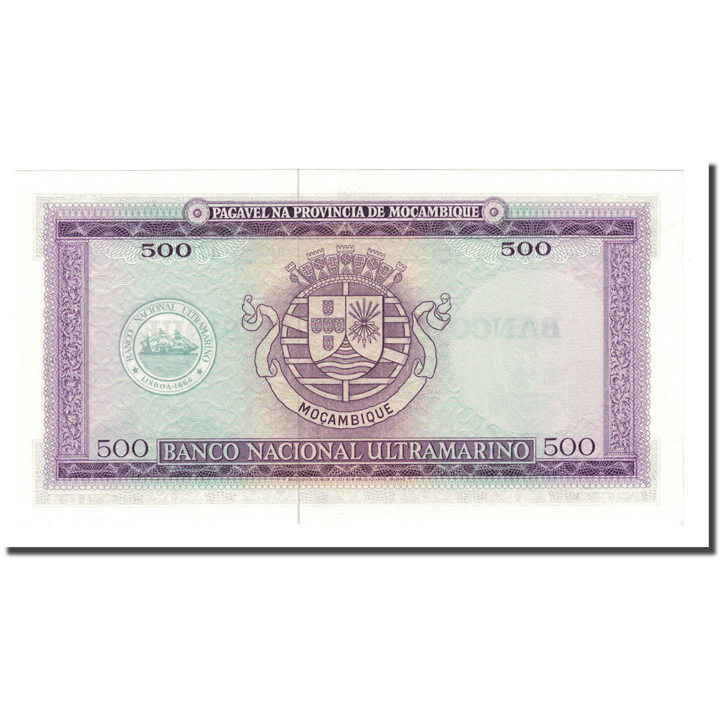 Banknote, Mozambique, 500 Escudos, Undated (1976), KM:118a, UNC(65-70)