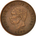Cambodia, 5 Centimes, 1860, EF(40-45), Bronze, KM:M2, Lecompte:14