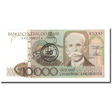 Banknot, Brazylia, 10 Cruzados on 10,000 Cruzeiros, Undated (1986), KM:206