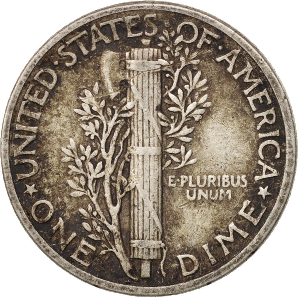 Coin, United States, Mercury Dime, Dime, 1944, U.S. Mint, Philadelphia