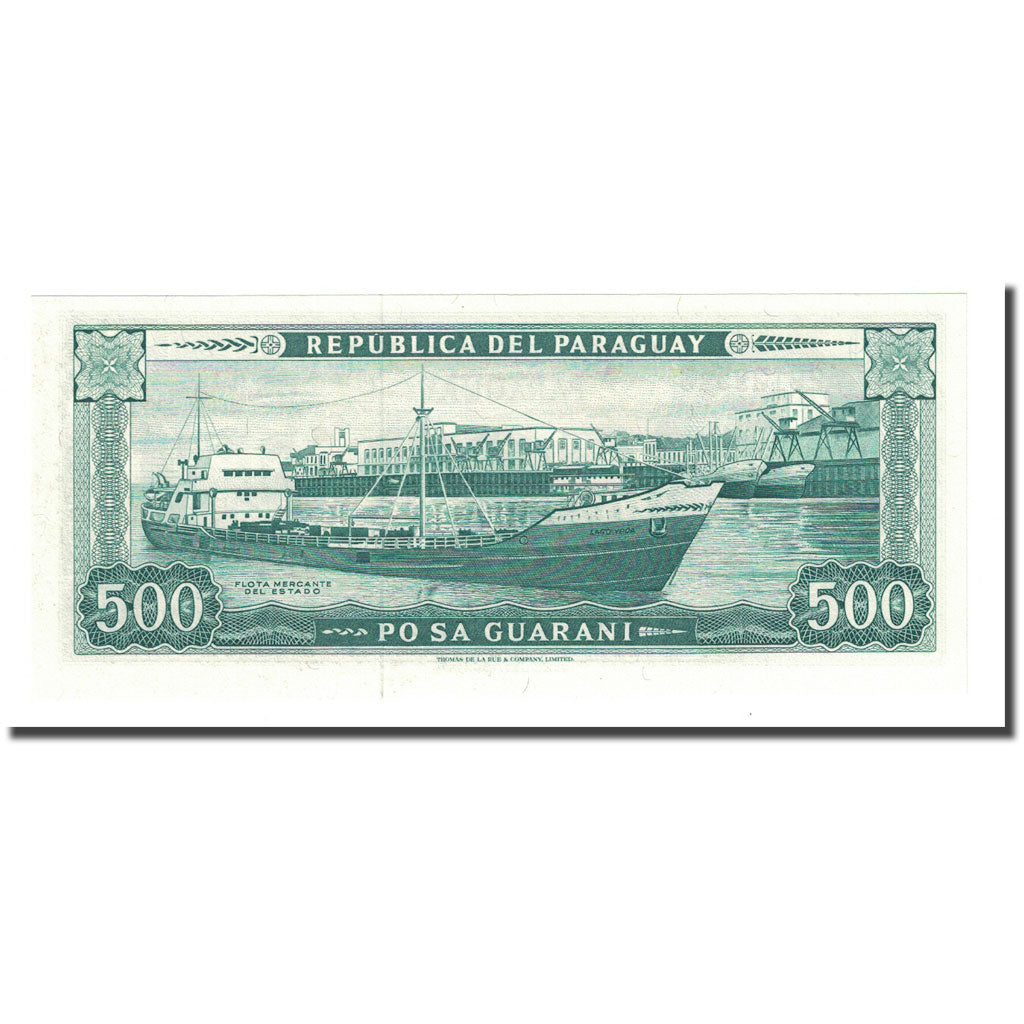 Banknote, Paraguay, 500 Guaranies, L1952, 1995, KM:212, UNC(65-70)