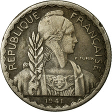 Moneta, INDOCINA FRANCESE, 10 Cents, 1941, San Francisco, BB, Rame-nichel