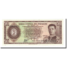 Banknote, Paraguay, 50 Guaranies, L1952, KM:197b, UNC(65-70)