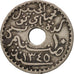 Tunisia, Muhammad al-Habib Bey, 10 Centimes, 1926, Paris, EF(40-45), KM 254