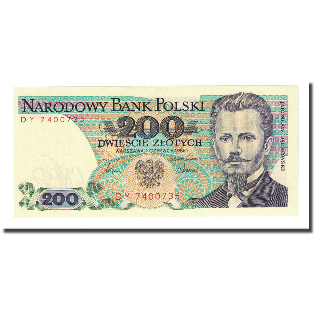 Banknote, Poland, 200 Zlotych, 1986-06-01, KM:144c, UNC(65-70)