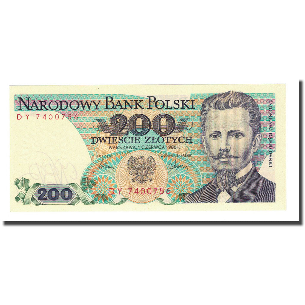 Banknote, Poland, 200 Zlotych, 1986-06-01, KM:144c, UNC(65-70)