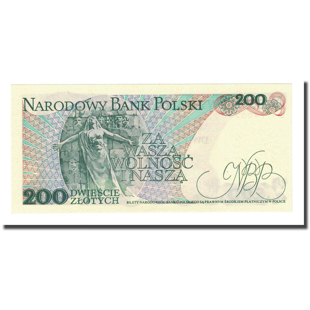 Banknote, Poland, 200 Zlotych, 1986-06-01, KM:144c, UNC(65-70)