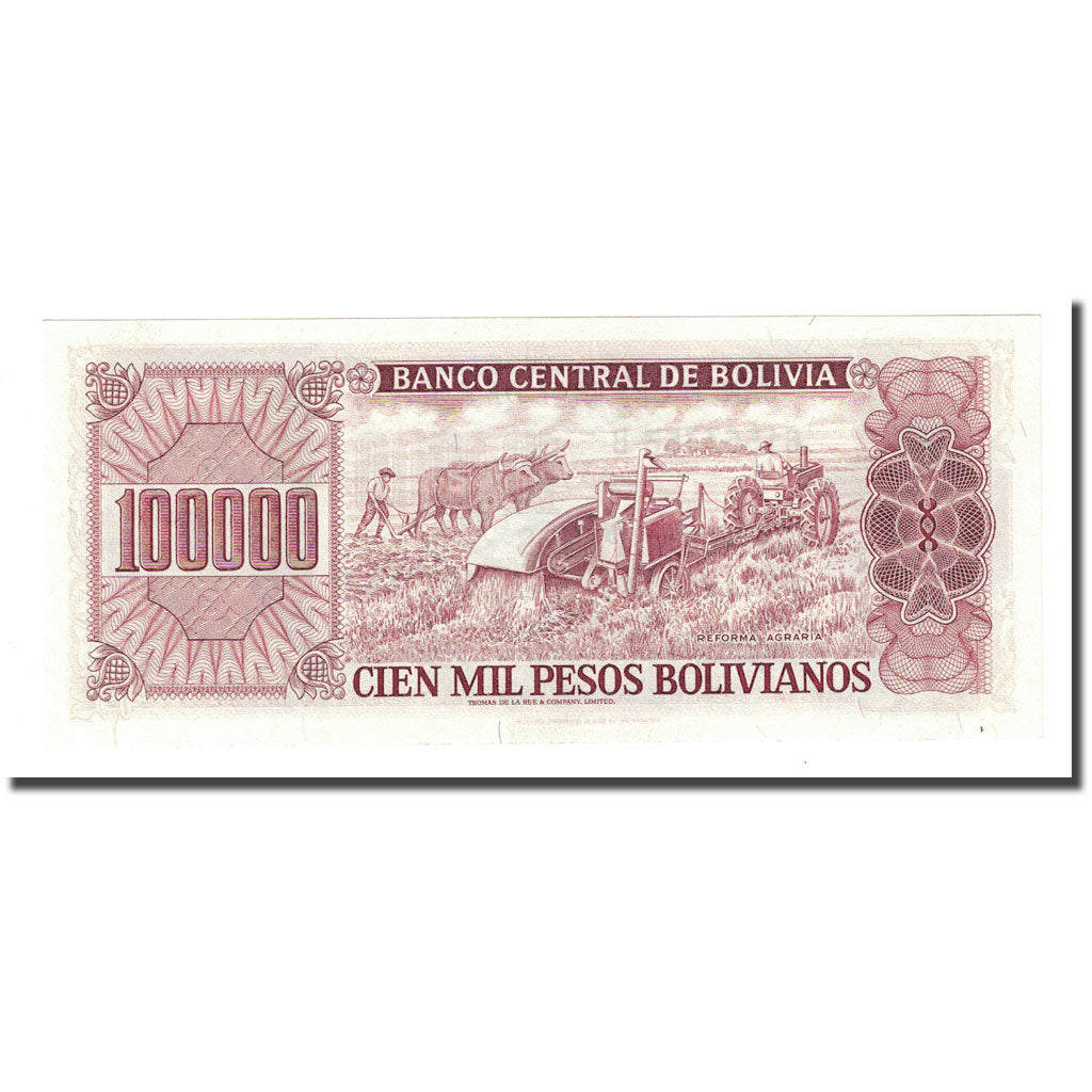 Billet, Bolivie, 100,000 Pesos Bolivianos, D.1984, KM:171a, NEUF