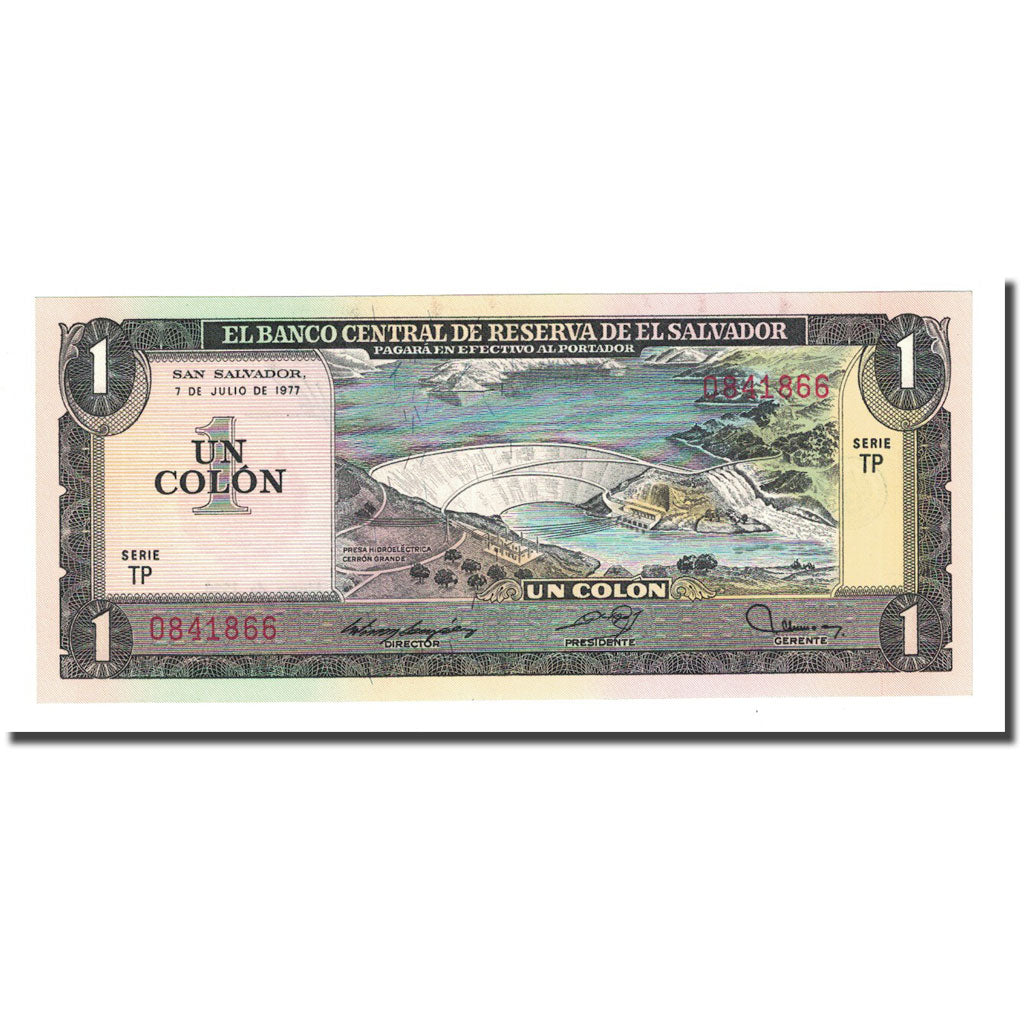 Banknote, El Salvador, 1 Colon, 1977-07-07, KM:125a, UNC(65-70)