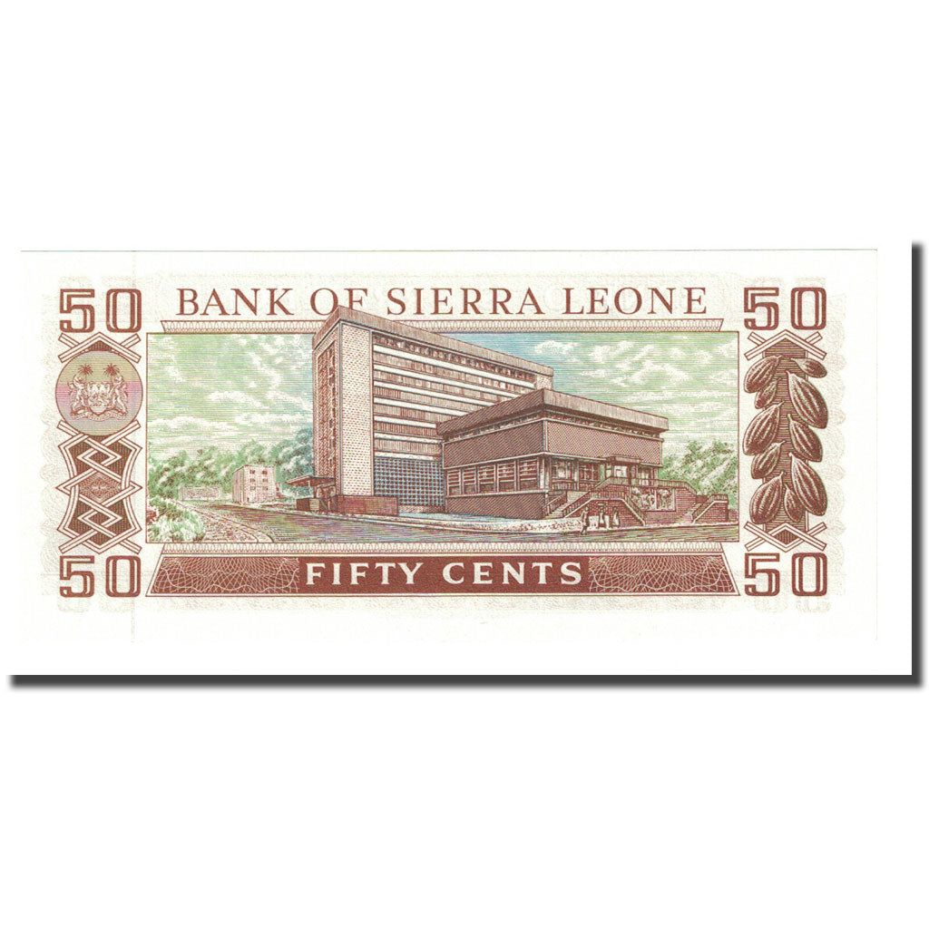 Banknote, Sierra Leone, 50 Cents, UNDATED (1984), KM:4e, UNC(65-70)
