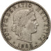 Switzerland, 20 Rappen, 1883, Bern, EF(40-45), Nickel, KM:29