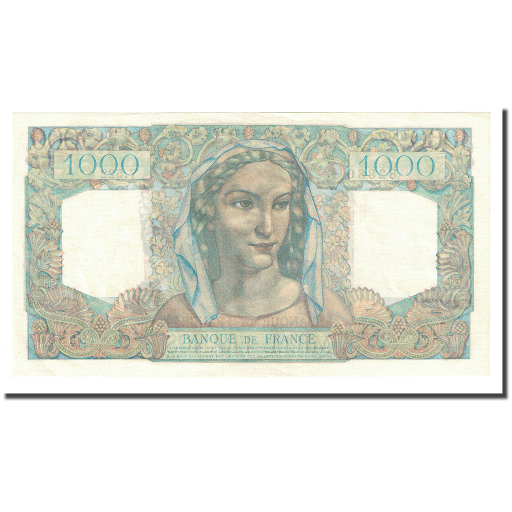 Francia, 1000 Francs, Minerve et Hercule, 1949-02-17, SPL, Fayette:41.25