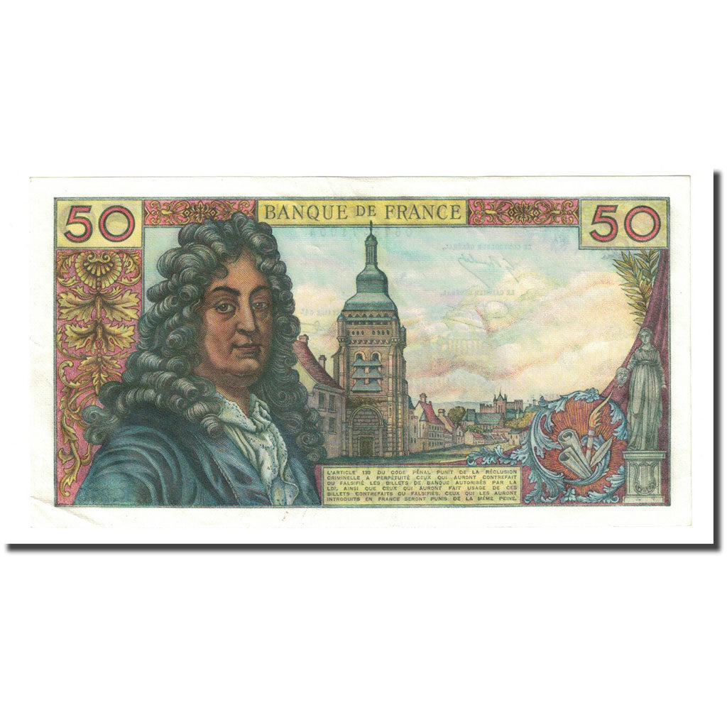 Francia, 50 Francs, Racine, 1975-06-05, SPL, KM:148e