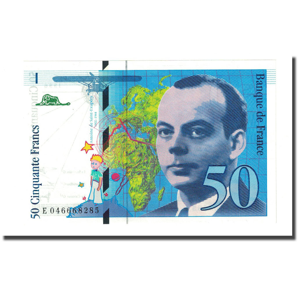Frankreich, 50 Francs, St Exupéry, 1996, UNZ, Fayette:73.3, KM:157Ac