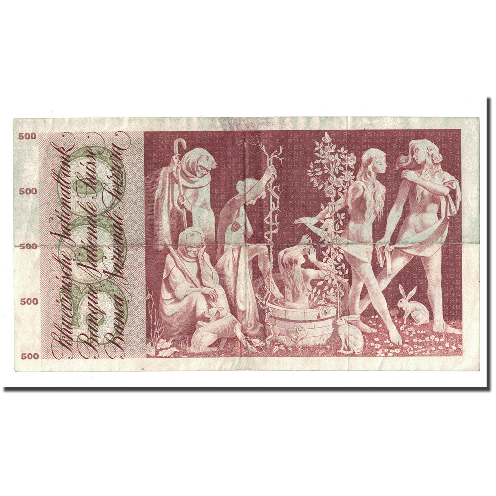 Banknote, Switzerland, 500 Franken, 1963-03-28, KM:51b, EF(40-45)