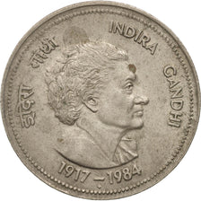 INDIA-REPUBLIC, 5 Rupees, 1985, Bombay, TTB+, Copper-nickel, KM:150
