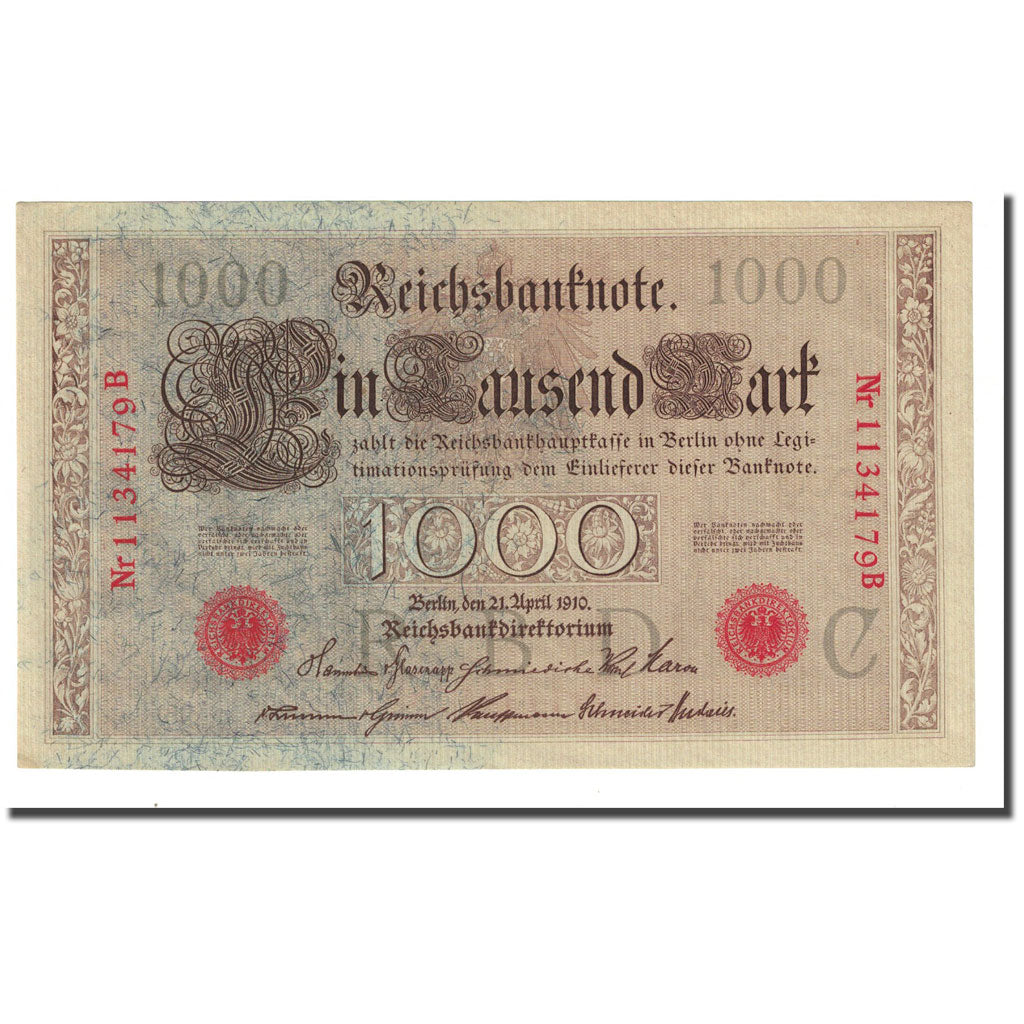 Banconote, Germania, 1000 Mark, 1910-04-21, KM:44b, FDS