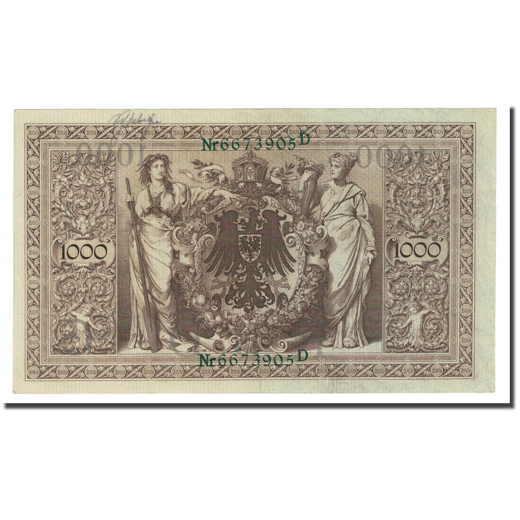 Banknote, Germany, 1000 Mark, 1910-04-21, KM:45b, AU(55-58)