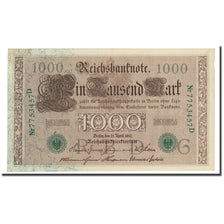 Banknote, Germany, 1000 Mark, 1910-04-21, KM:45b, AU(55-58)