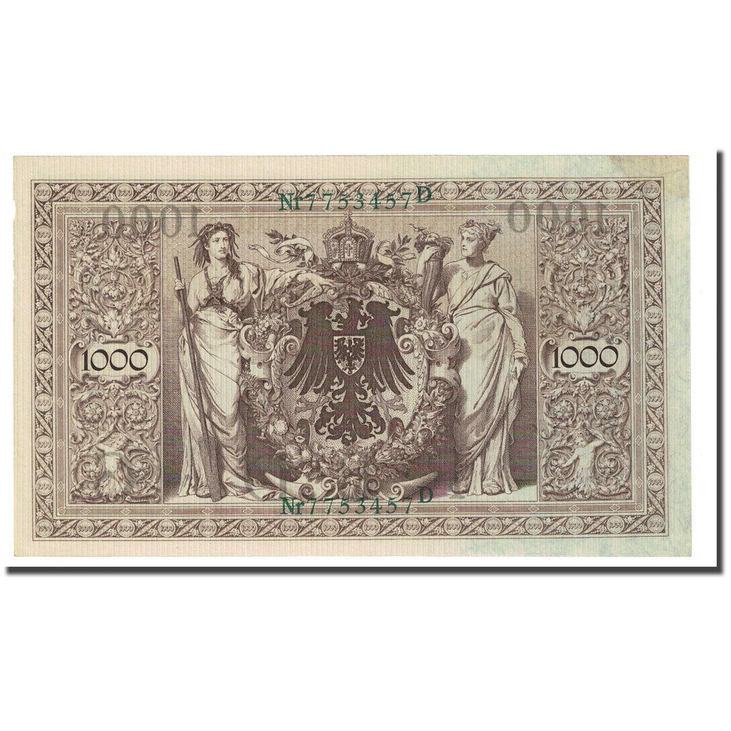 Banknote, Germany, 1000 Mark, 1910-04-21, KM:45b, AU(55-58)