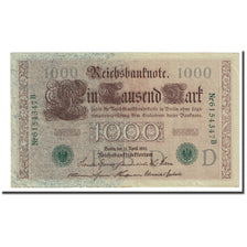Banknote, Germany, 1000 Mark, 1910-04-21, KM:45b, AU(55-58)