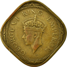 INDIA-BRITISH, George VI, 2 Annas, 1942, Bombay, EF(40-45), Nickel-brass, KM541a