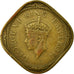 INDIA-BRITISH, George VI, 2 Annas, 1942, Bombay, TTB, Nickel-brass, KM:541a