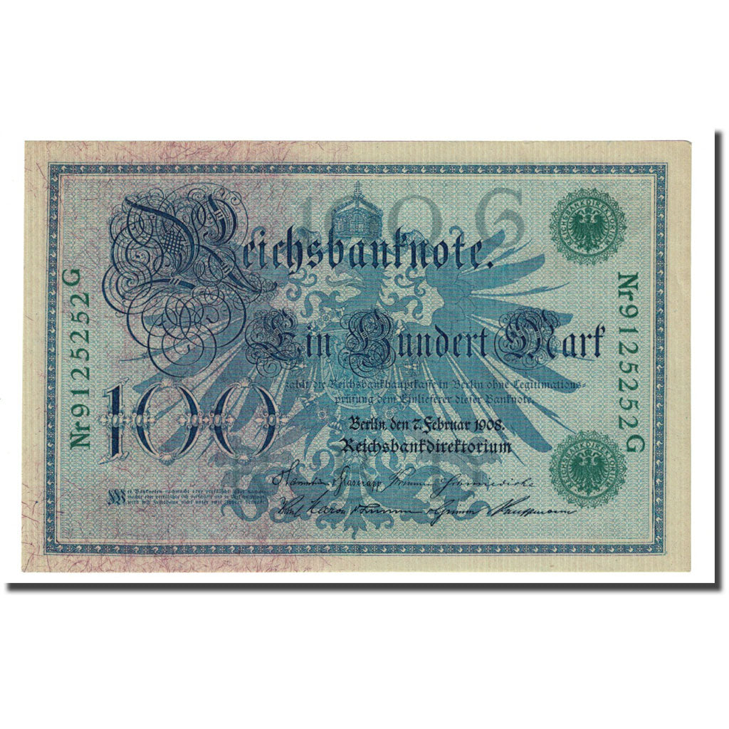 Banconote, Germania, 100 Mark, 1908-02-07, KM:34, FDS