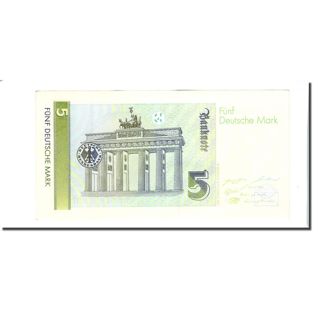 Banknote, GERMANY - FEDERAL REPUBLIC, 5 Deutsche Mark, 1991-08-01, KM:37