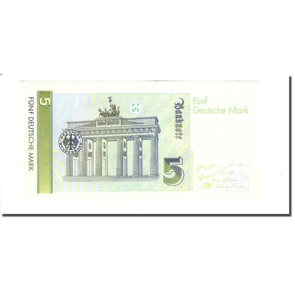 Banknote, GERMANY - FEDERAL REPUBLIC, 5 Deutsche Mark, 1991-08-01, KM:37