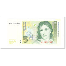 Banknote, GERMANY - FEDERAL REPUBLIC, 5 Deutsche Mark, 1991-08-01, KM:37