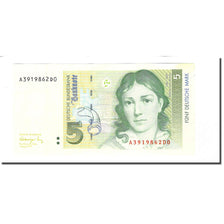 Banknote, GERMANY - FEDERAL REPUBLIC, 5 Deutsche Mark, 1991-08-01, KM:37