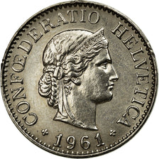 Coin, Switzerland, 10 Rappen, 1961, Bern, EF(40-45), Copper-nickel, KM:27
