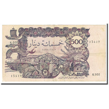 Nota, Argélia, 500 Dinars, 1970-11-01, KM:129a, VF(20-25)