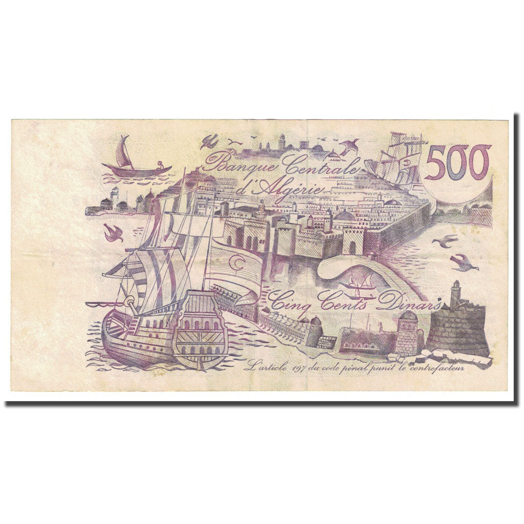 Banknote, Algeria, 500 Dinars, 1970-11-01, KM:129a, VF(20-25)