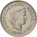 Switzerland, 10 Rappen, 1994, Bern, AU(55-58), Copper-nickel, KM:27
