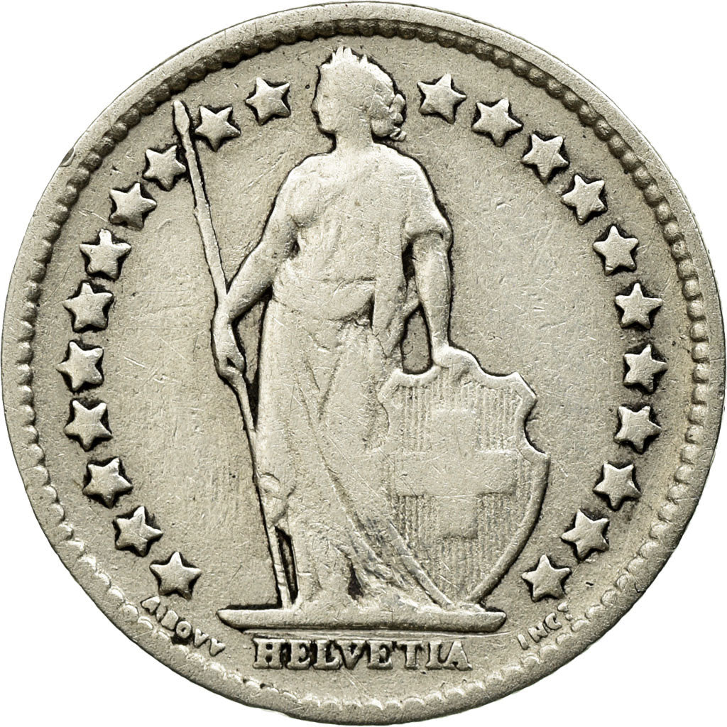 Coin, Switzerland, 1/2 Franc, 1906, Bern, VF(30-35), Silver, KM:23