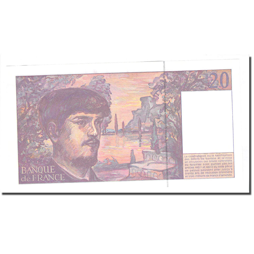 Francia, 20 Francs, Debussy, 1997, UNC, Fayette:66 ter.2, KM:151i