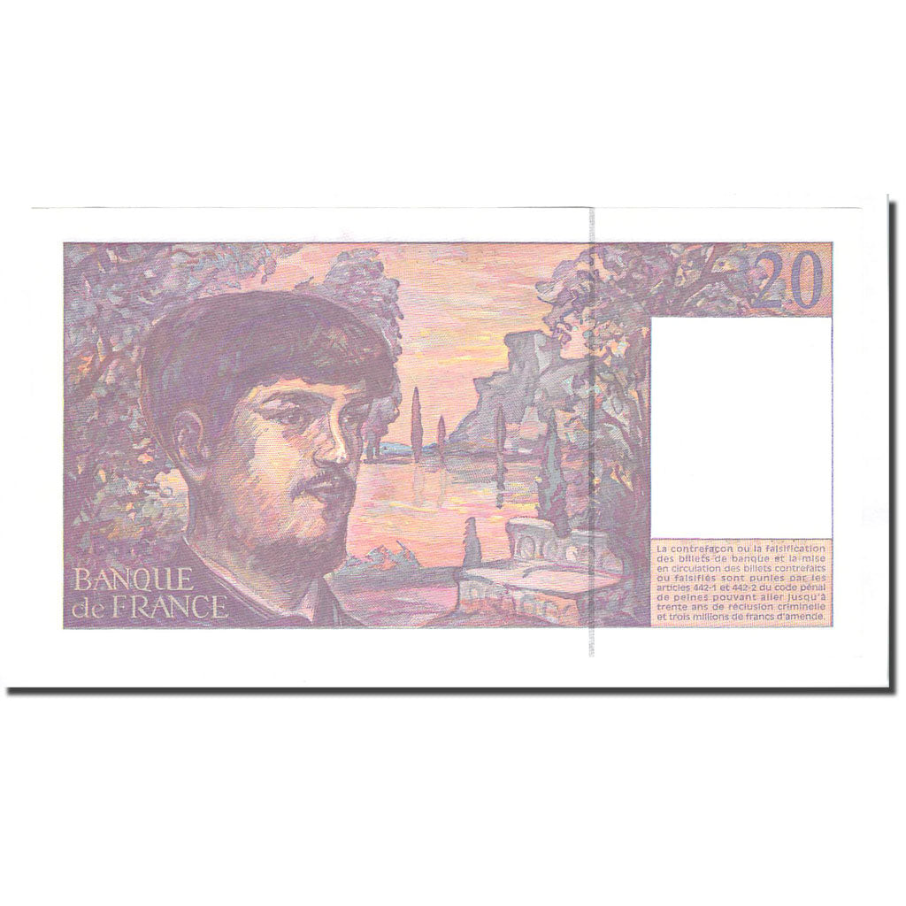 Frankrijk, 20 Francs, Debussy, 1997, NIEUW, Fayette:66 ter.2, KM:151i