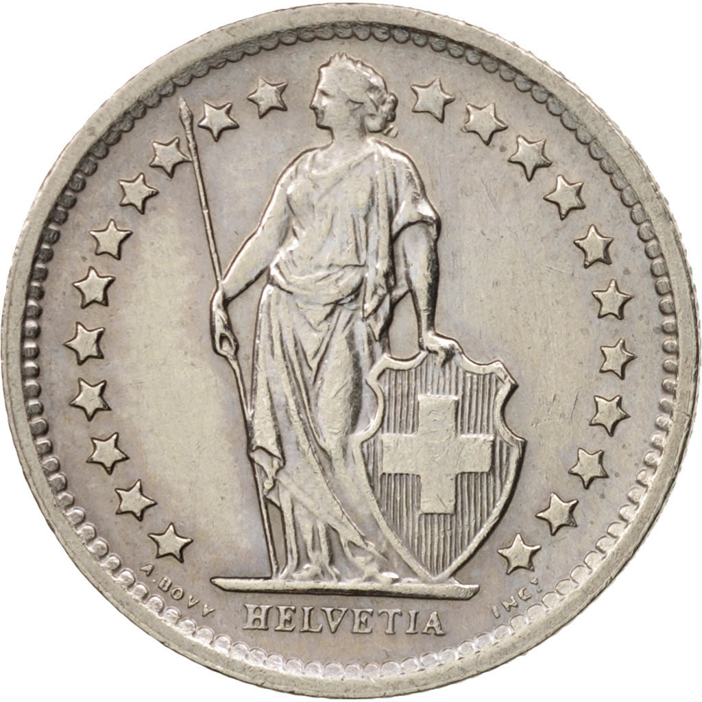 Switzerland, 1/2 Franc, 1969, Bern, EF(40-45), Copper-nickel, KM:23a.1