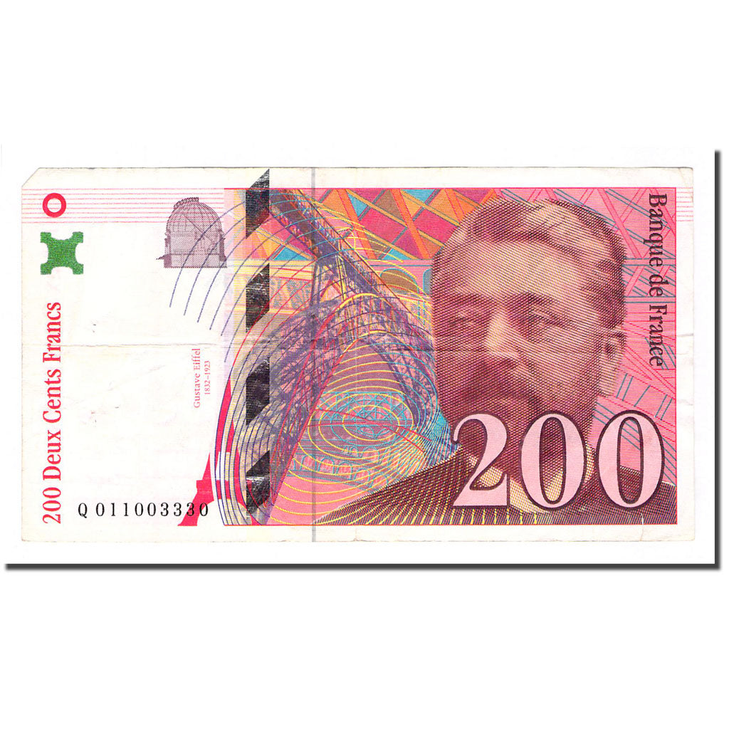 France, 200 Francs, Eiffel, 1996, VF(20-25), Fayette:75.2, KM:159a