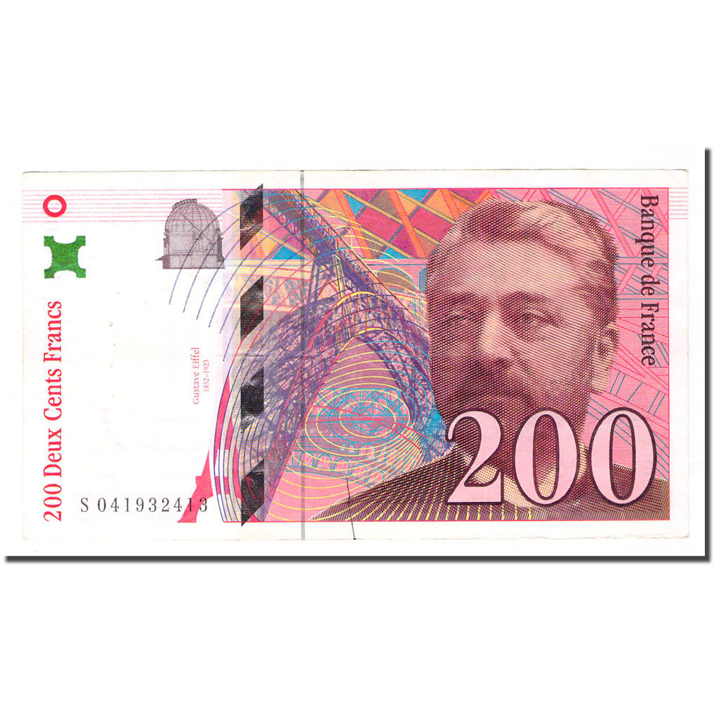 France, 200 Francs, Eiffel, 1997, VF(20-25), Fayette:75.4a, KM:159b