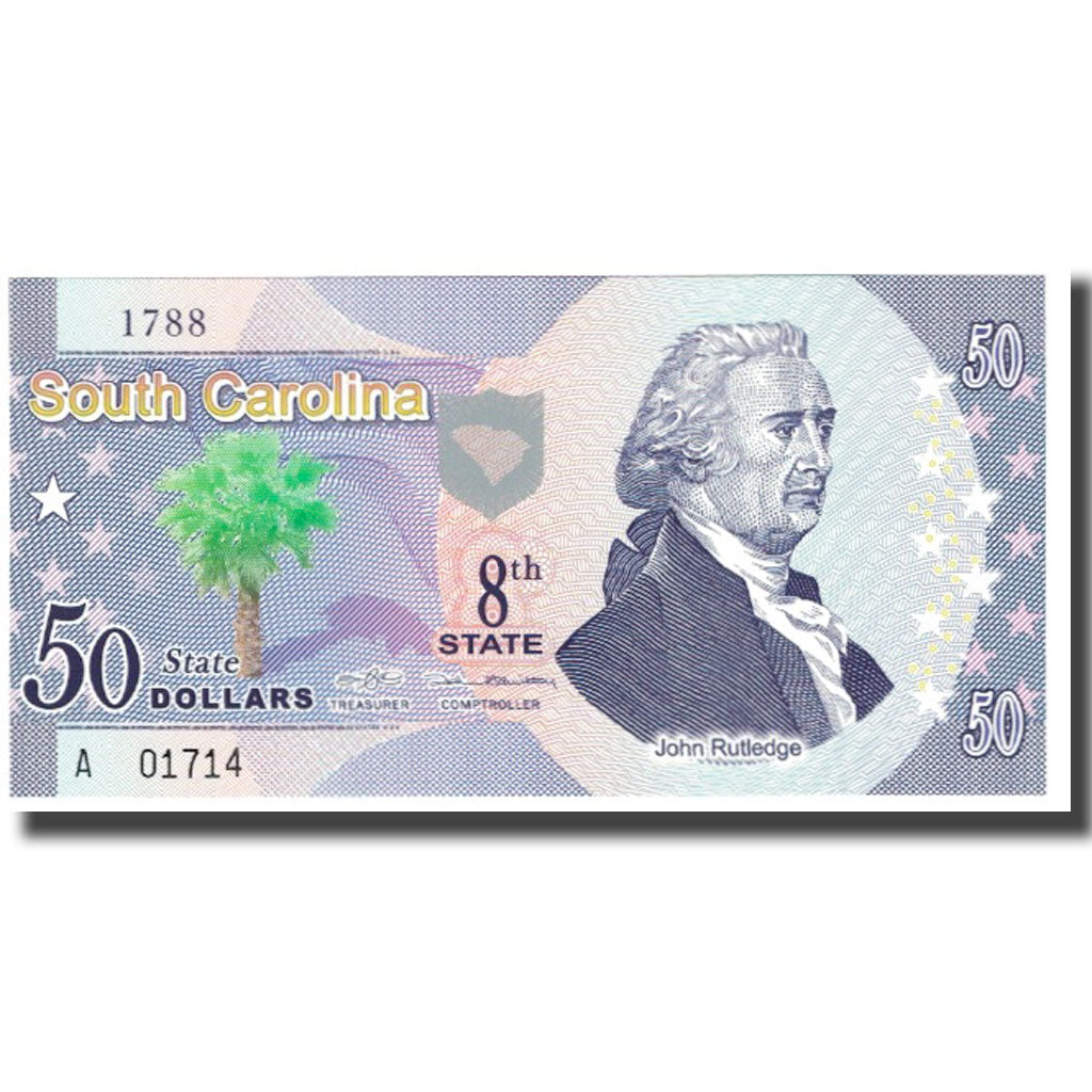 Banknote, United States, 50 Dollars, South Carolina, UNC(65-70)